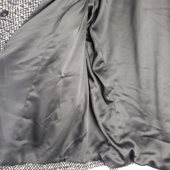 Lafayette 148 Womens 16 Boucle Tweed Blazer Jacket Black White Old Money Classic - Picture 7 of 10